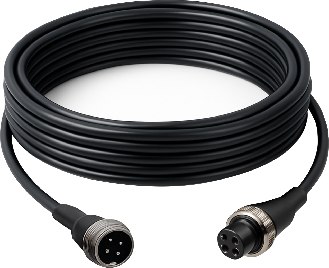 CABO EXTENSOR COM CONECTORES  AVIATION 4 PINOS  (AHD)